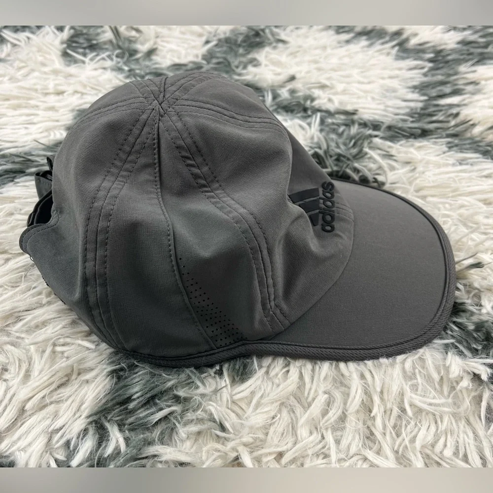 Adidas Adult Unisex Gray Aeroready Hat Adjustable
